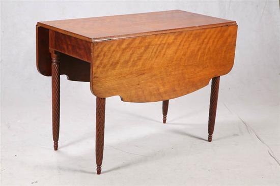 Appraisal: SHERATON DROP-LEAF TABLE Midwestern second quarter- th century cherry With