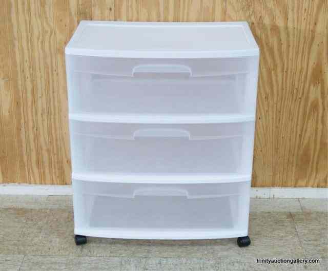 Appraisal: Sterilite Drawer Storage Unit on Casters From the estate is