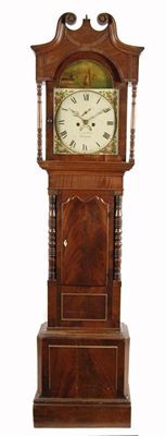 Appraisal: An early Victorian mahogany longcase clock the day movement striking