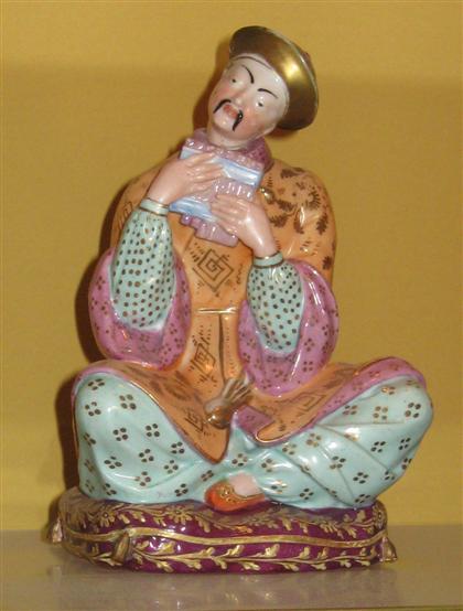 Appraisal: Old Paris porcelain figural scent bottle th century