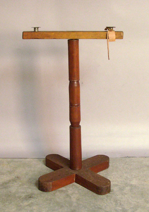 Appraisal: Primitive oak candlestand early th c h