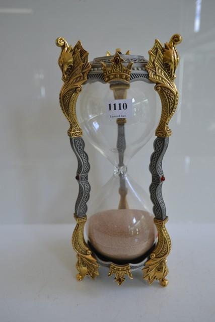 Appraisal: GOTHIC THEMED LARGE HOUR GLASS