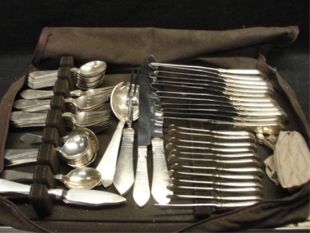 Appraisal: JENSEN Georg Denmark Sterling Flatware Large service including service pieces