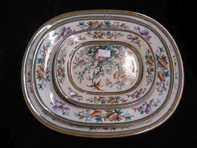 Appraisal: pc Ironstone Nest of Trays ''Shanghae''pattern by T Till Son