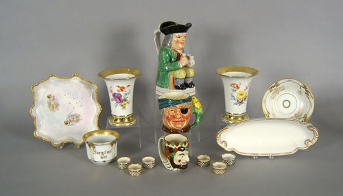 Appraisal: Miscellaneous porcelain and potter to include Staffordshire toby pitcher h