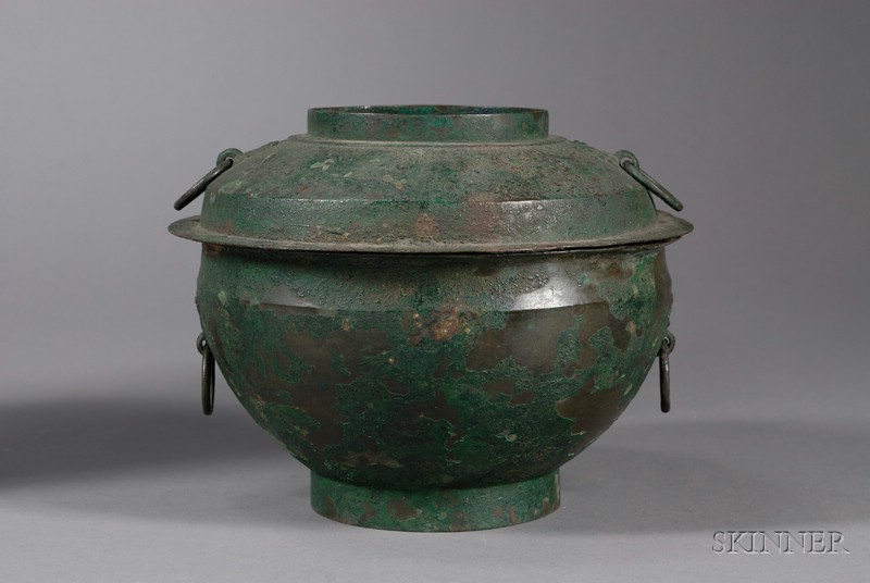 Appraisal: Bronze Cooking Utensil China Han period nd century B C