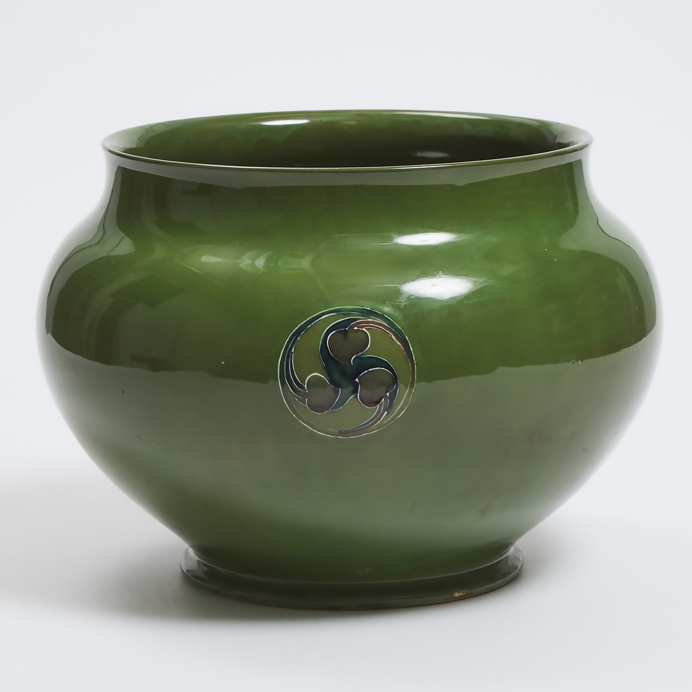 Appraisal: Mcintyre Moorcroft Green Flamminian Jardini re c - height in