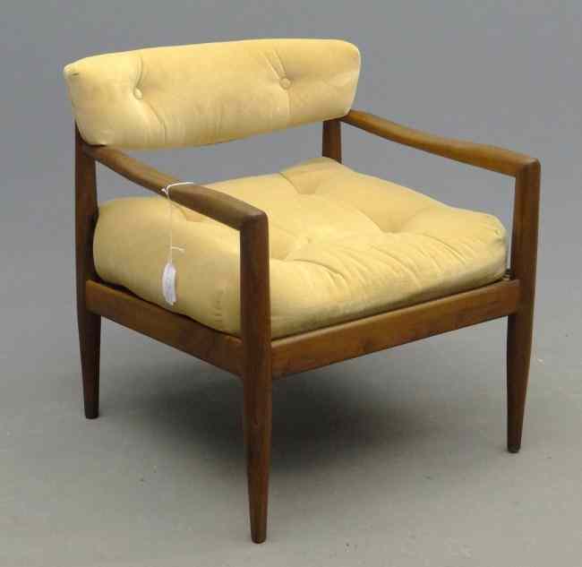 Appraisal: Mid Century Pearsall Craft Associates chair '' Seat Ht ''