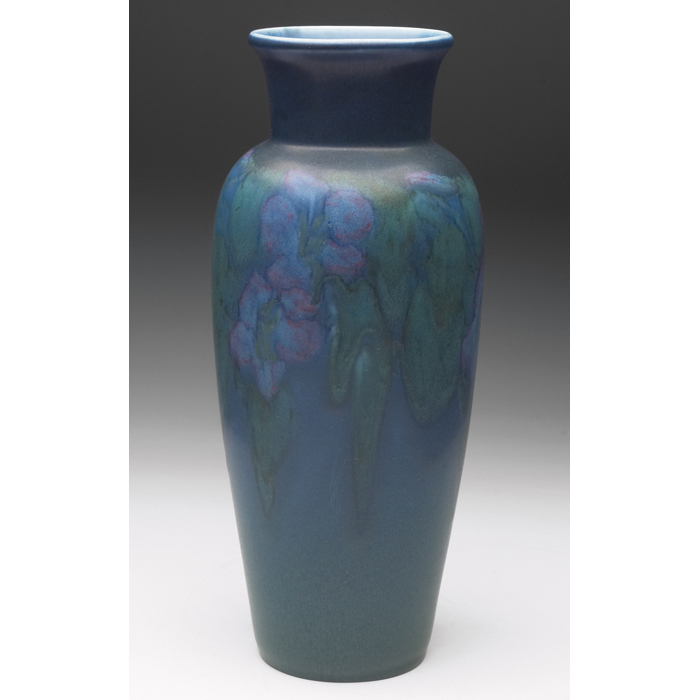 Appraisal: Rookwood vase large shouldered form with a floral design covered