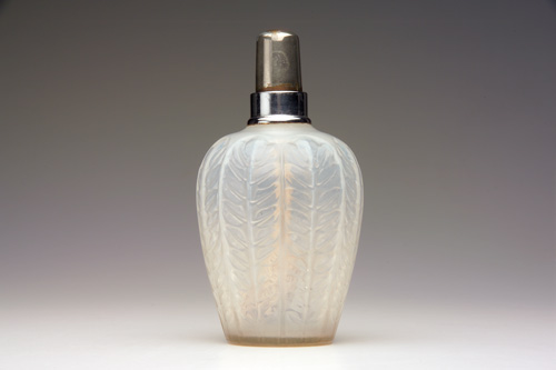 Appraisal: R LALIQUE Tournai scent burner in opalescent glass with sepia