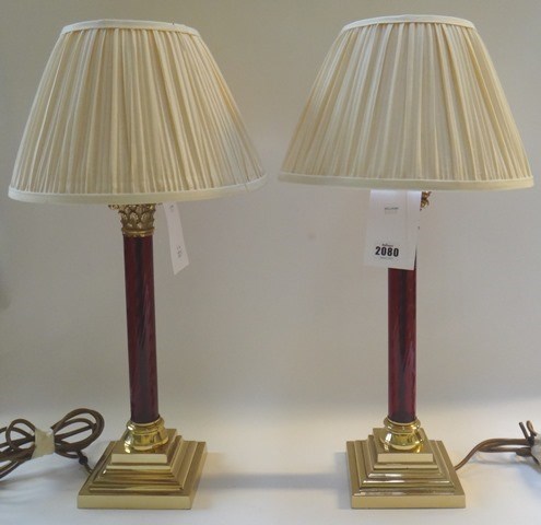 Appraisal: A pair of Christopher Wray table lamps modern each of