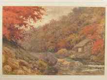 Appraisal: Tokusaburo Kobayashi Japan - A pair of watercolours of waterside