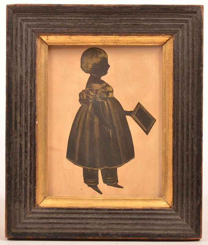 Appraisal: Silhouette of a Young Girl attributed to J Gapp Unidentified