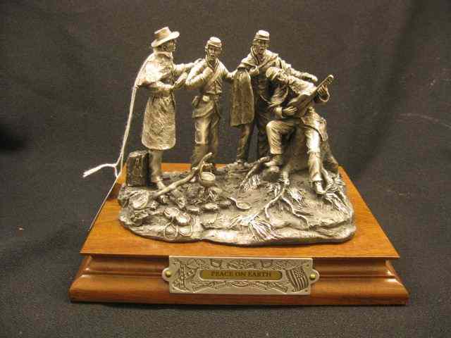 Appraisal: Chilmark Pewter Civil War Figurine ''Peace on Earth'' by Francis