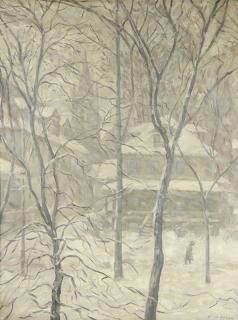 Appraisal: Painting Alfred Juergens Alfred Juergens American - Snowfall on the