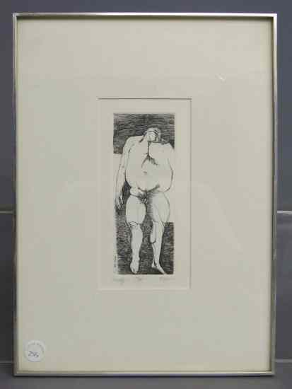 Appraisal: Original limited edition print pencil signed ''Hung'' also signed by