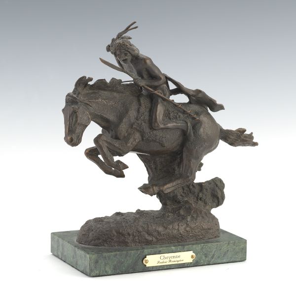 Appraisal: AFTER FREDERIC REMINGTON AMERICAN - x x overall The Cheyenne