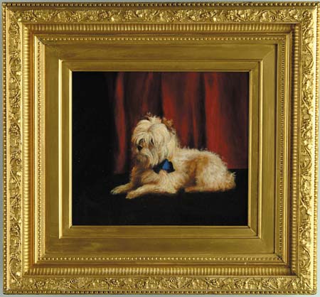 Appraisal: ALEXANDER POPE American - PORTRAIT OF A DOG White long