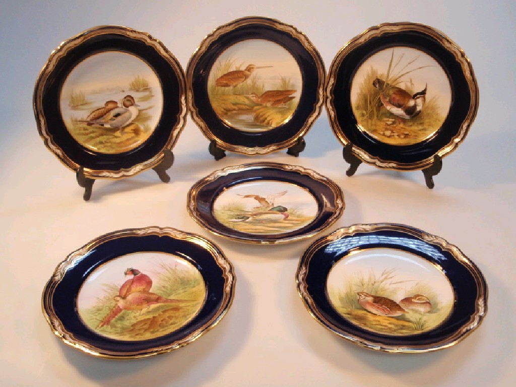 Appraisal: A set of six Spode bone china cabinet plates each