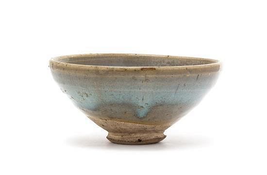 Appraisal: A Chinese Junyao Pottery Bowl Diameter inches A Chinese Junyao