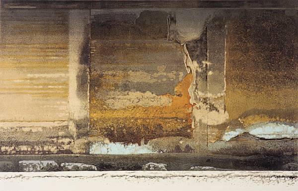 Appraisal: Hodaka Yoshida - One oversize modern print Photoetching and color