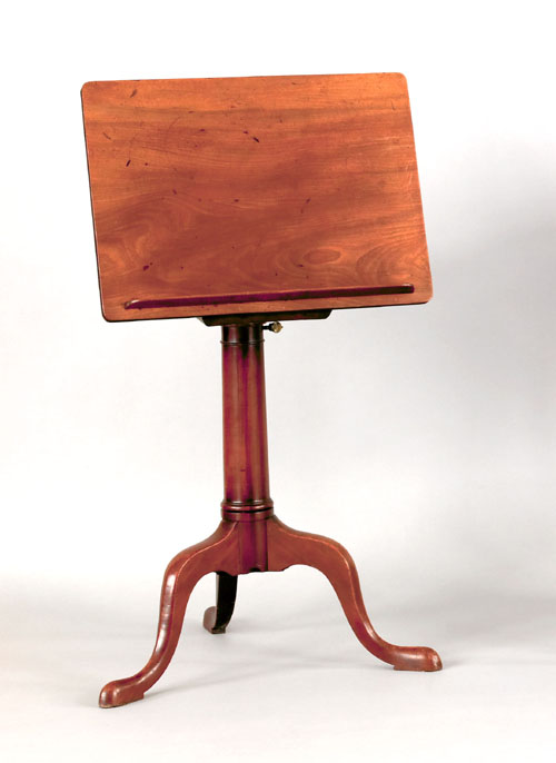 Appraisal: Georgian mahogany reading stand ca with an adjustable reading surface