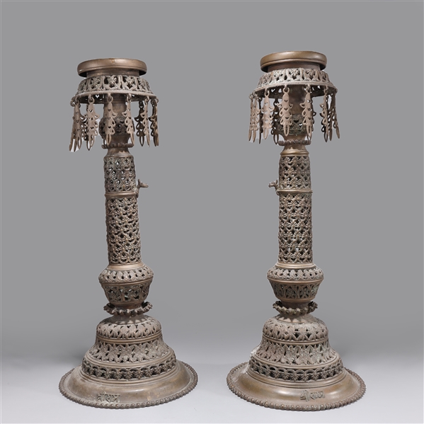 Appraisal: th century antique pair of large Indian or South East