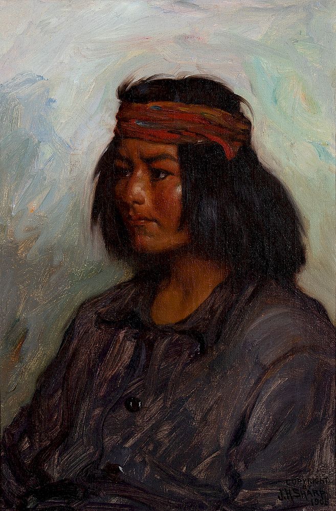 Appraisal: Joseph Henry Sharp Chizchile Navajo JOSEPH HENRY SHARP - Chizchile