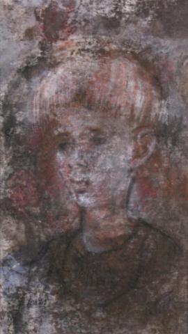 Appraisal: Lois Davis IN x Mixed Media Signed Lower Left Child