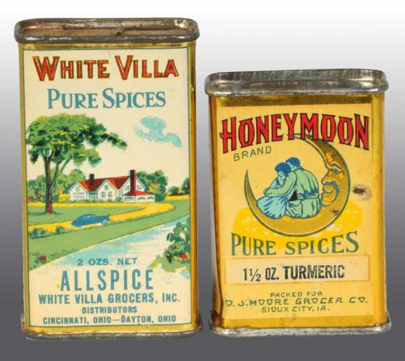 Appraisal: Lot of Spice Tins Description Includes one Honeymoon and one