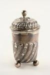 Appraisal: SILVER VESSEL - Continental silver th C covered vessel with