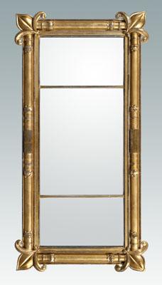 Appraisal: Fine American classical pier mirror carved and gilt wood with