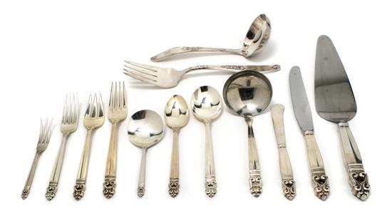 Appraisal: A Partial American Sterling Silver Flatware Service International