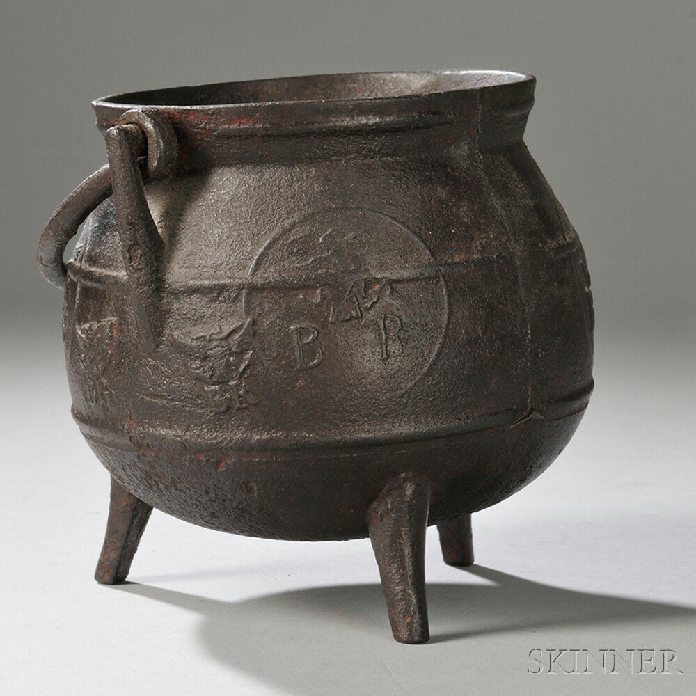 Appraisal: Cast Iron Pot America late th early th century the