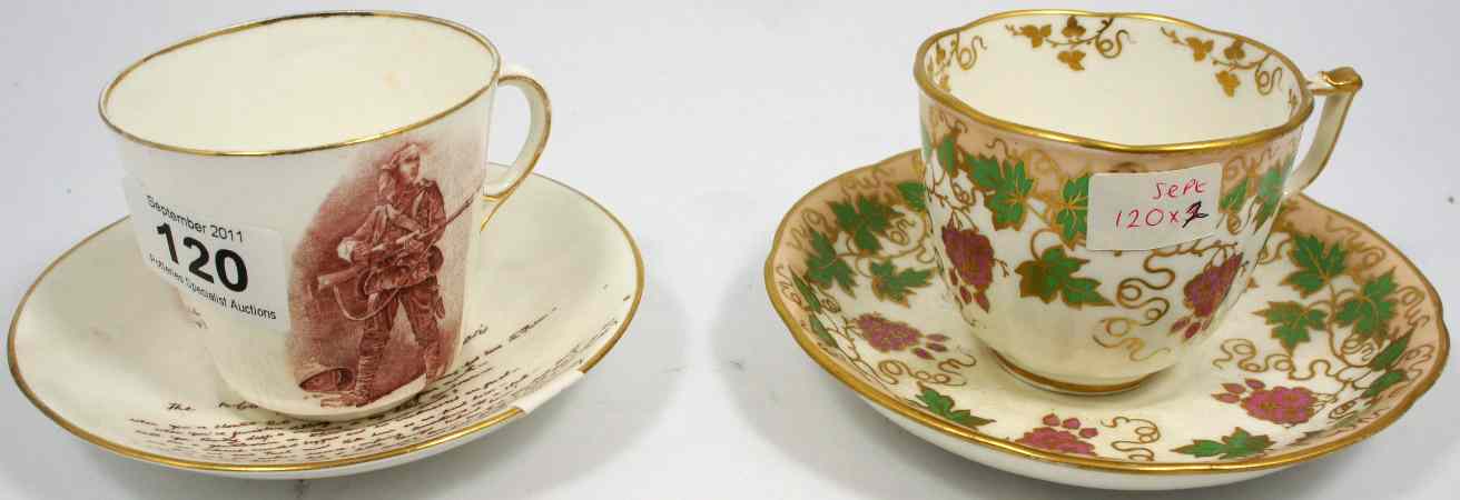 Appraisal: MacIntyre Burslem The Absent Minded Beggar Cup and Saucer and