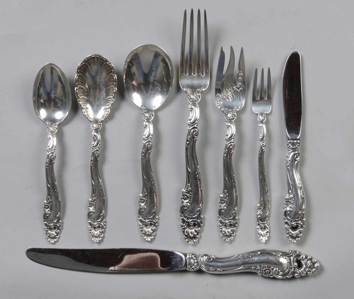 Appraisal: Gorham Sterling Silver Flatware Set pcs ozt incl Dinner Knives