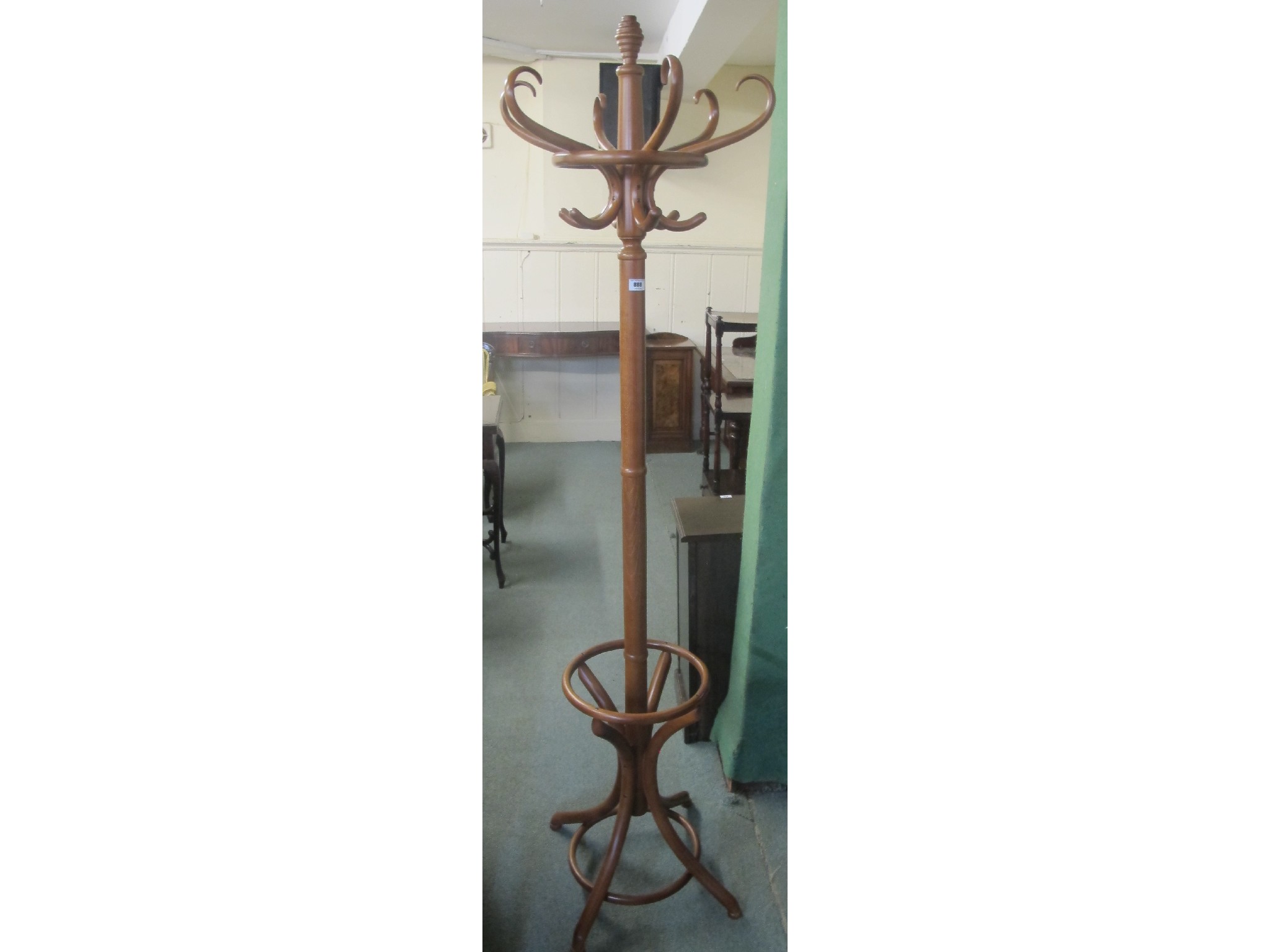 Appraisal: A reproduction Bentwood hat and coat stand