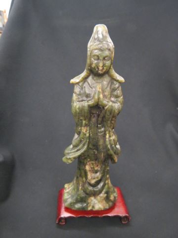 Appraisal: Chinese Carved Jade Figurine of a goddess tall