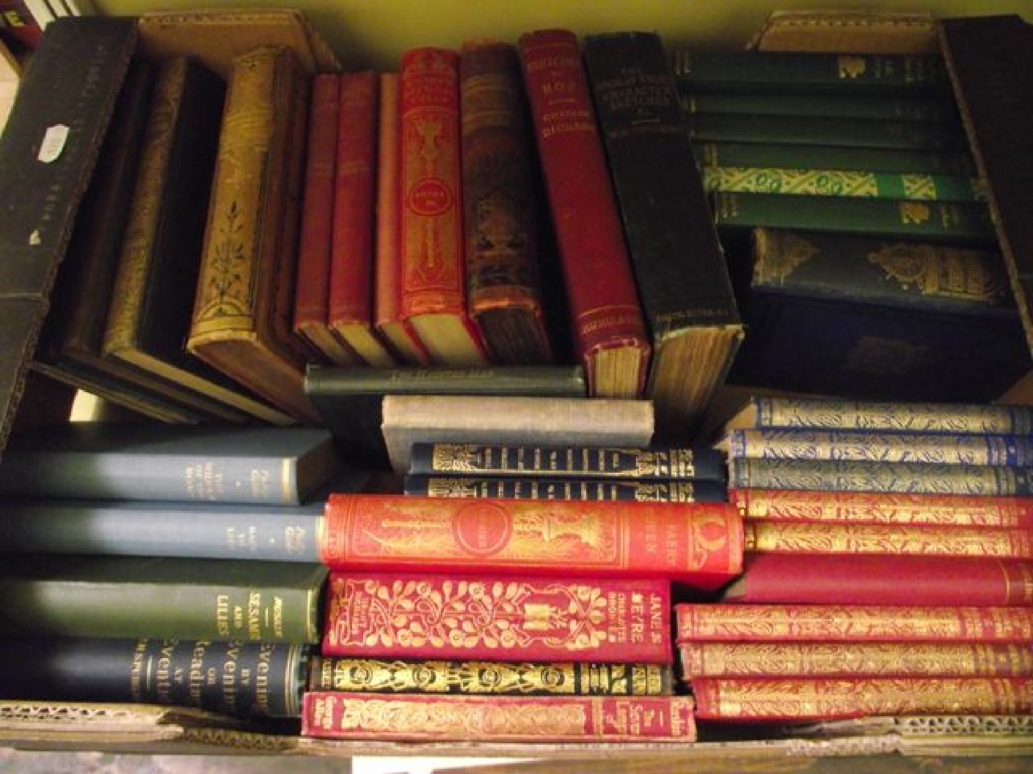 Appraisal: A quantity of English literature books many with decorative bindings