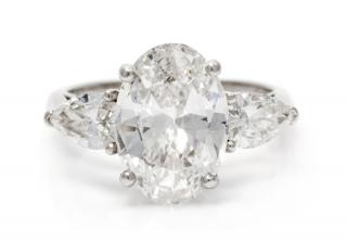 Appraisal: A Platinum and Diamond Ring dwts A Platinum and Diamond