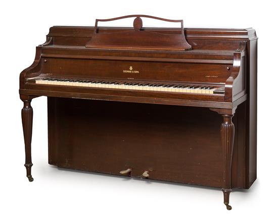 Appraisal: Sale Lot A Steinway and Sons Mahogany Upright Piano th