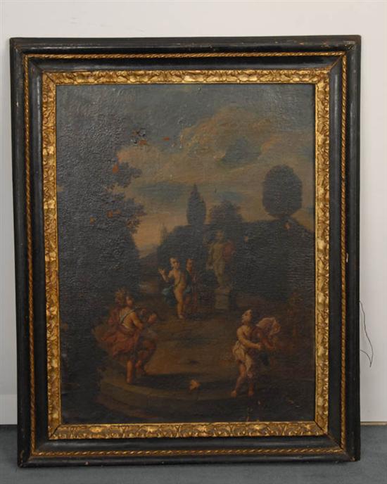 Appraisal: Unknown Artist probably th C Cherubs in a Landscape an