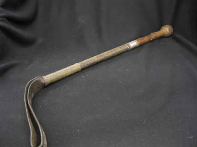 Appraisal: English Riding Crop sterling band hallmarked '' long