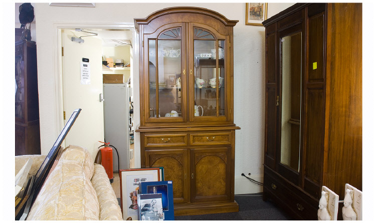 Appraisal: Modern Quality Display Bookcase Glazed Top Above A Storage Base