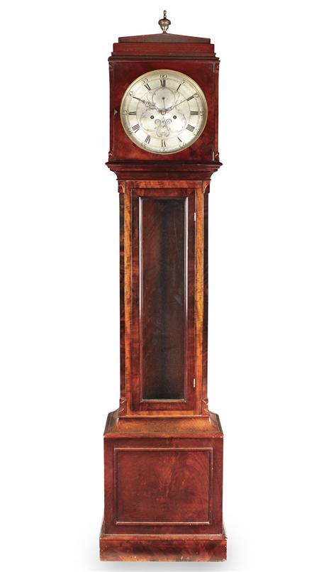 Appraisal: SCOTTISH GEORGE IV MAHOGANY LONGCASE CLOCK BY ROBERT GILLIES OF