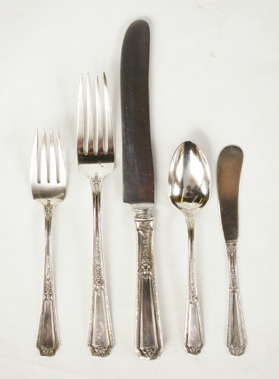 Appraisal: Nineteen-Piece Collection of Towle Sterling Silver Louis XIV Flatware the