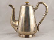 Appraisal: A Russian silver coffee pot the handle and lid with