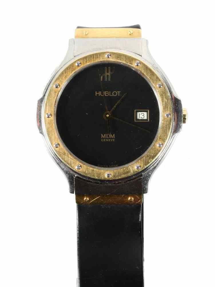 Appraisal: GENT'S WRISTWATCH - Hublot stainless steel and K yellow gold