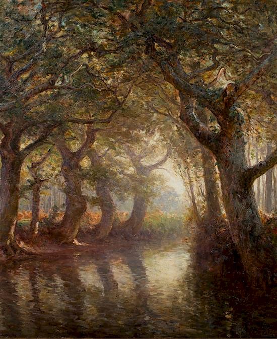 Appraisal: Frederick William Newton Whitehead American - Woodland Stream Frederick William