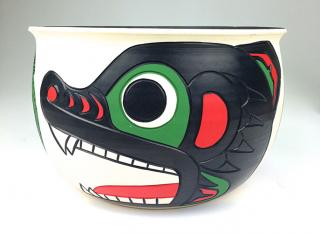 Appraisal: Northwest Coast Eagle Free Spiritart pottery bowl by Stewart Jacobs